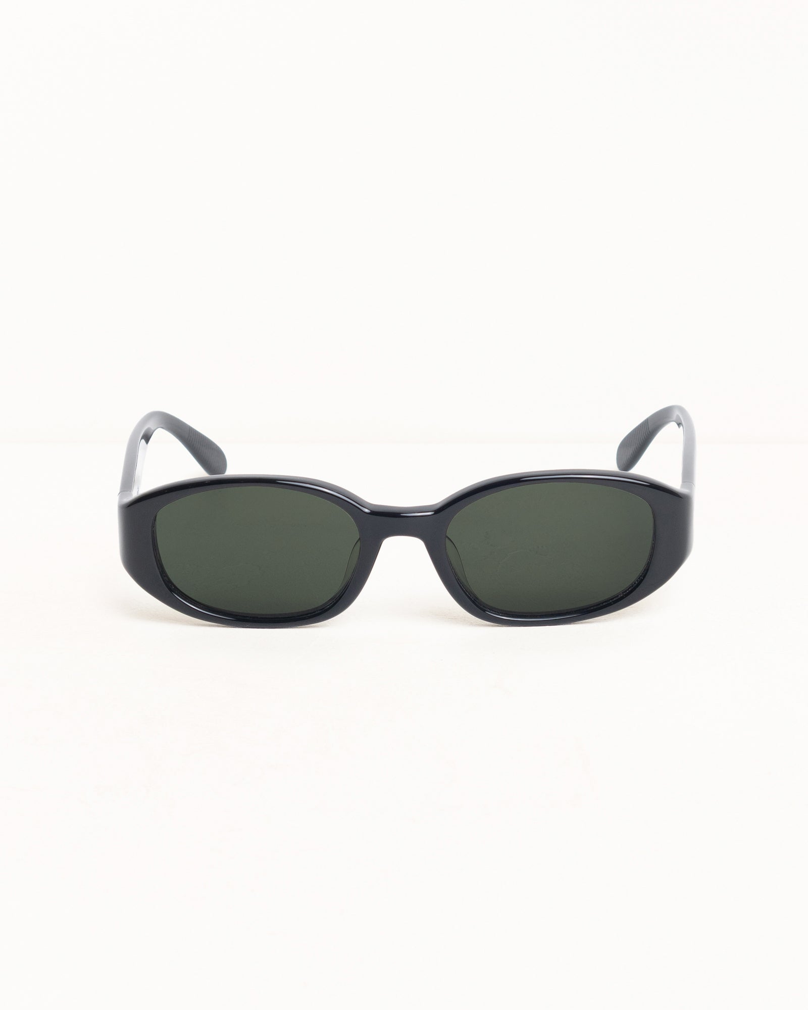 Roman Sunglasses Unisex In Black/dark Green Lens