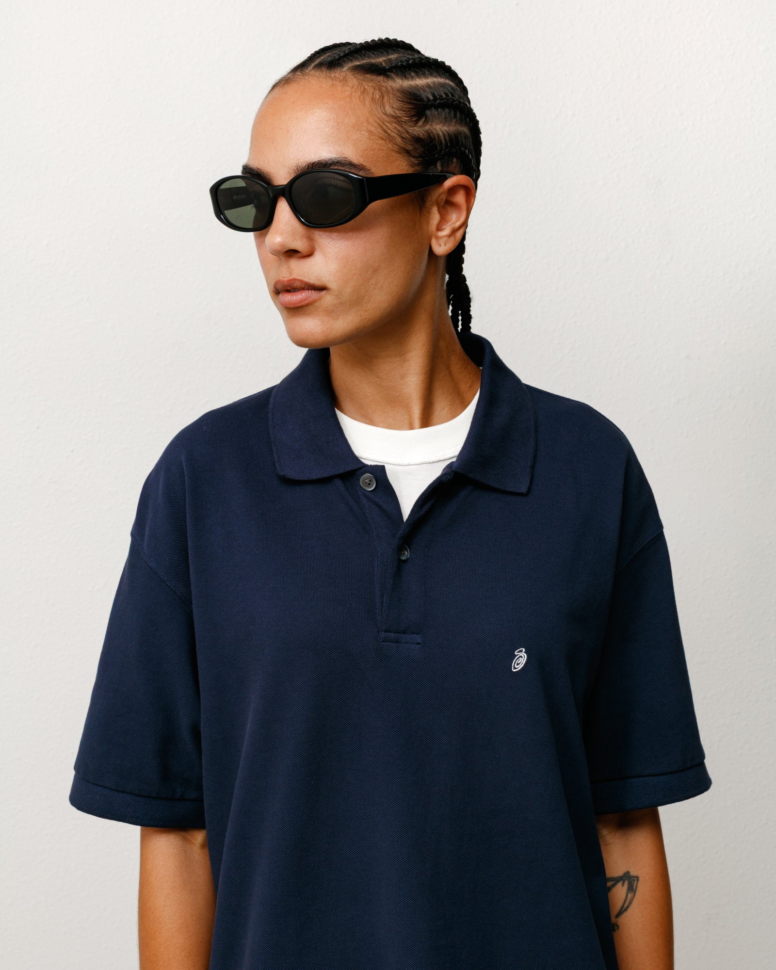 Roman Sunglasses Unisex In Black/dark Green Lens