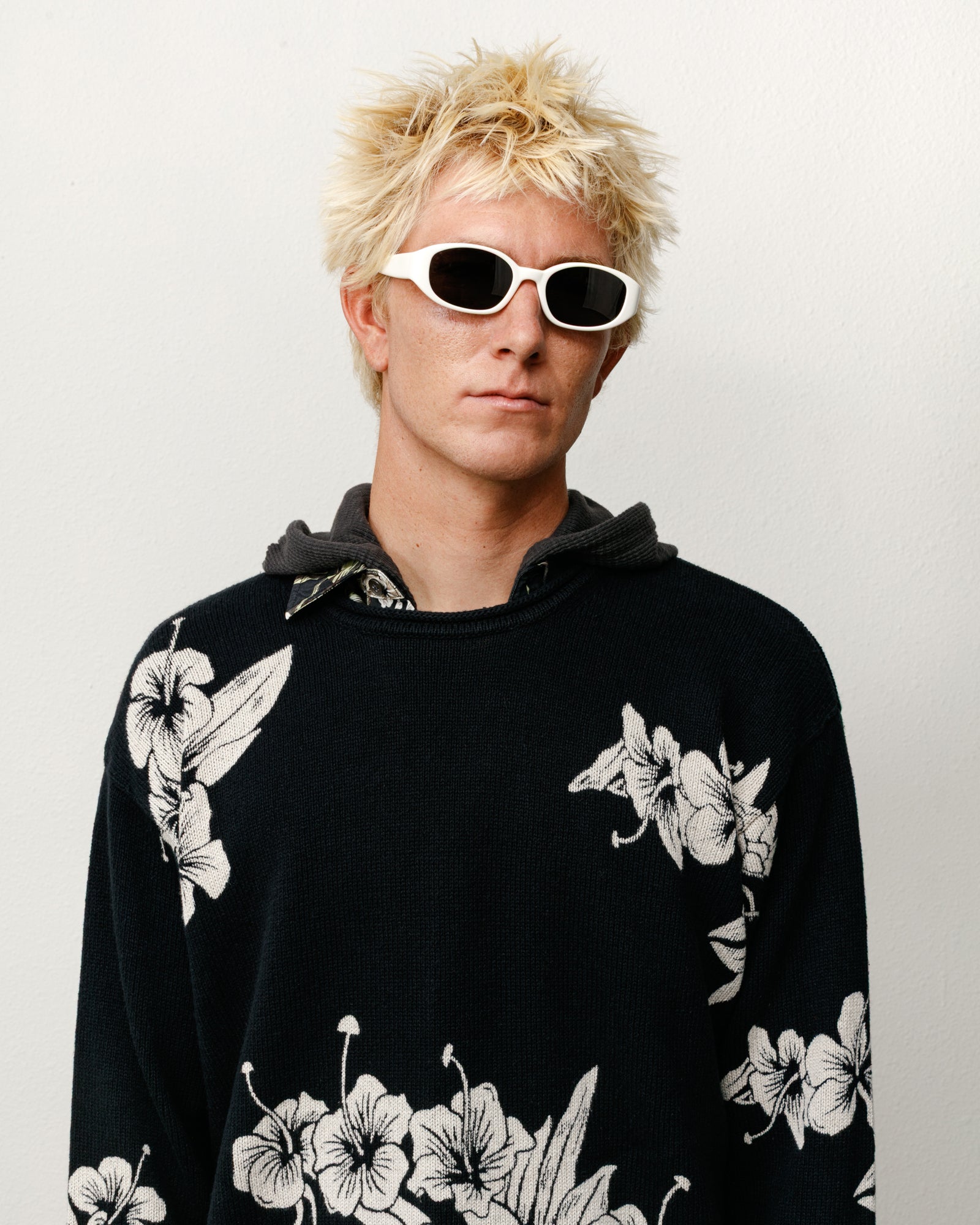 Roman Sunglasses – Bone/Black Lens | Eyegear | Stüssy