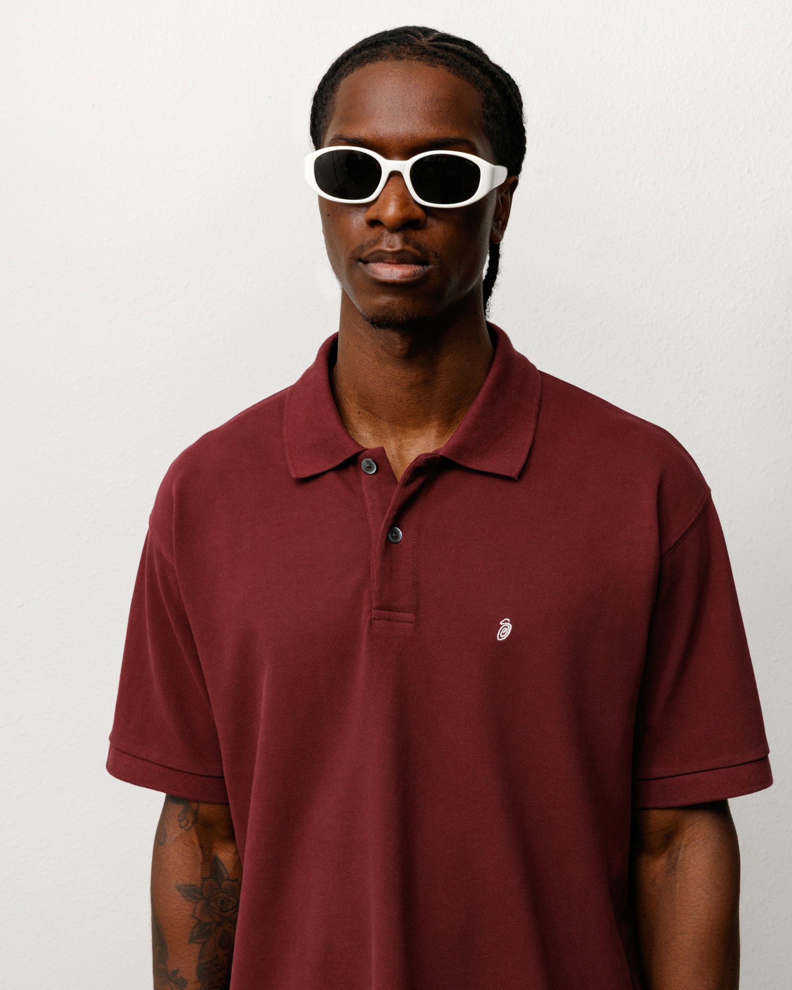 Roman Sunglasses – Bone/Black Lens | Eyegear | Stüssy