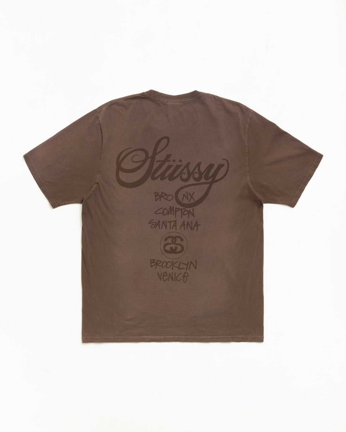 World Tour Tee – Sun Faded Brown | Tees | Stüssy