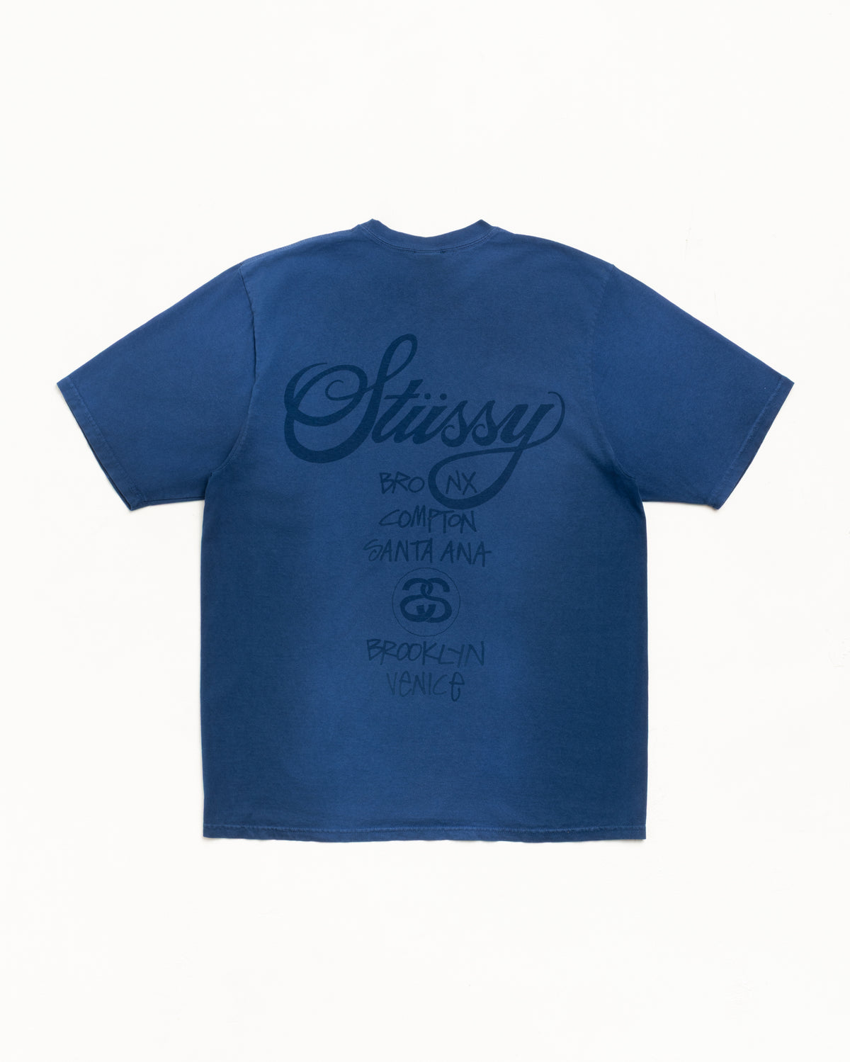 World Tour Tee – Sun Faded Navy | Tees | Stüssy