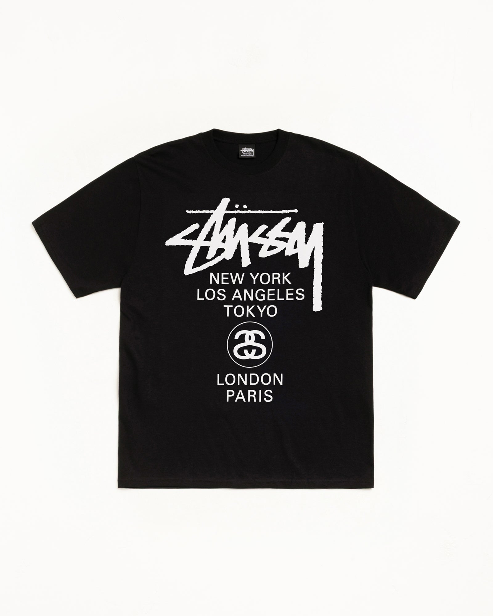 World Tour Tee Mens Short Sleeve In Black
