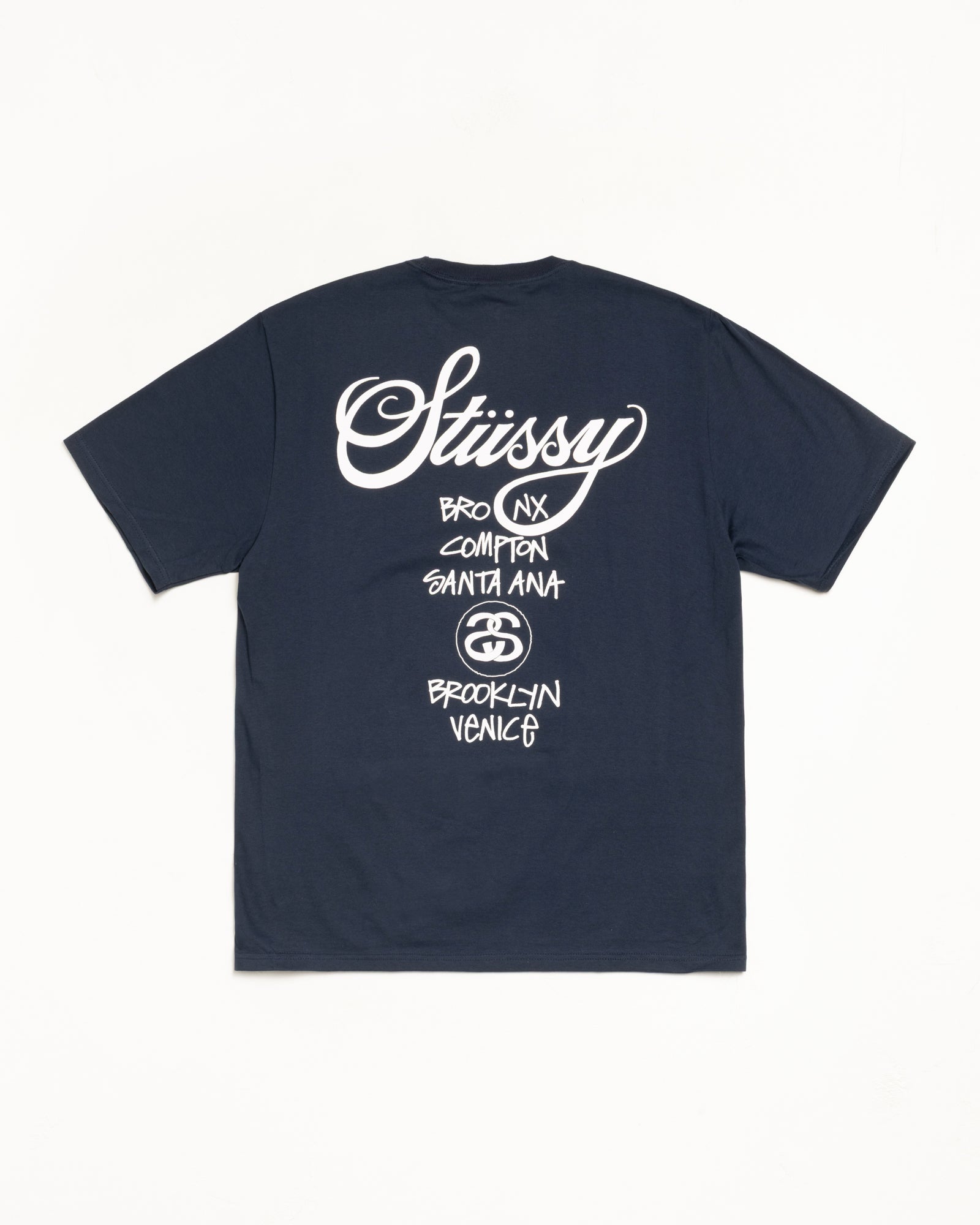 World Tour Tee – Navy | Tees | Stüssy