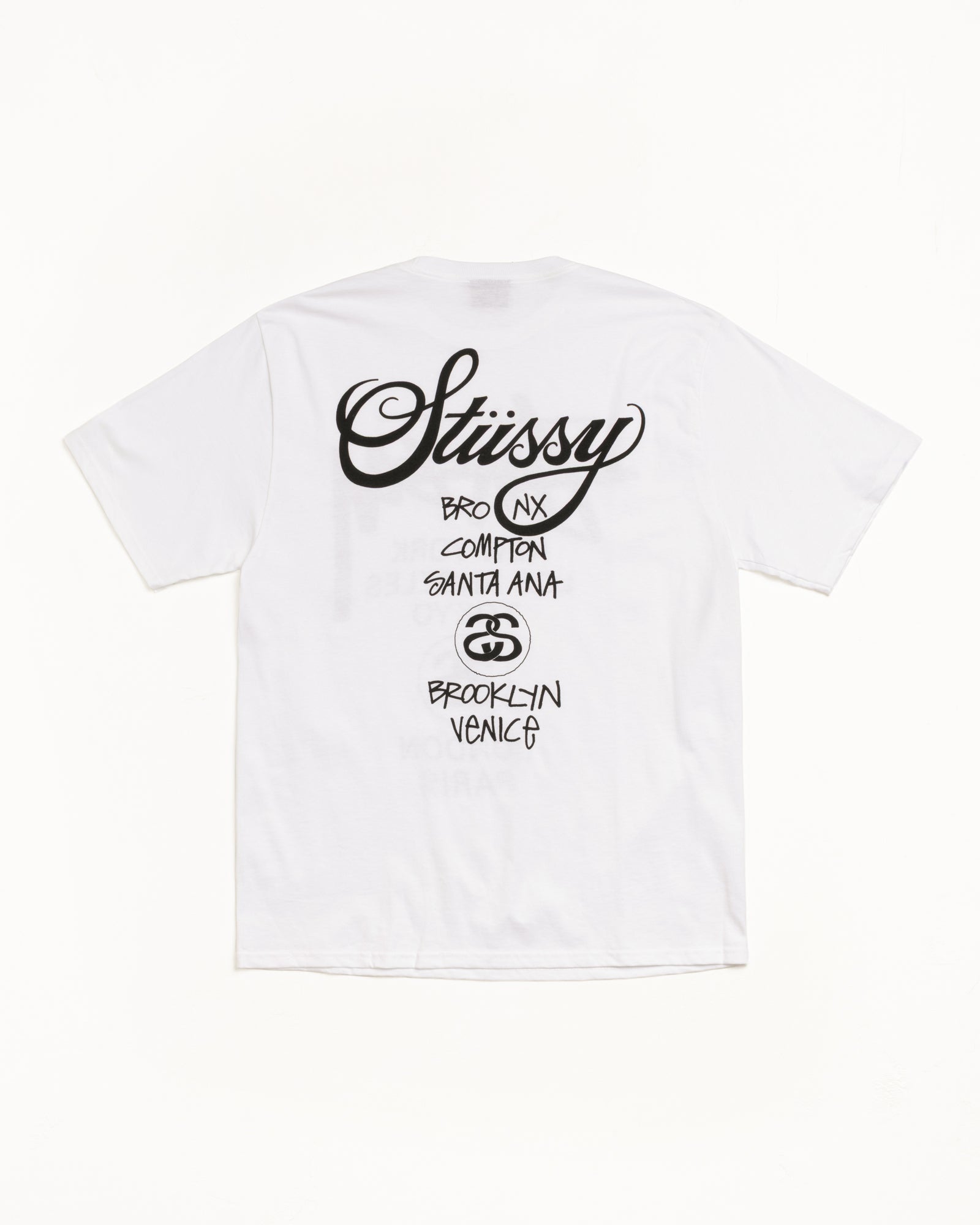 World Tour Tee Mens Short Sleeve In White