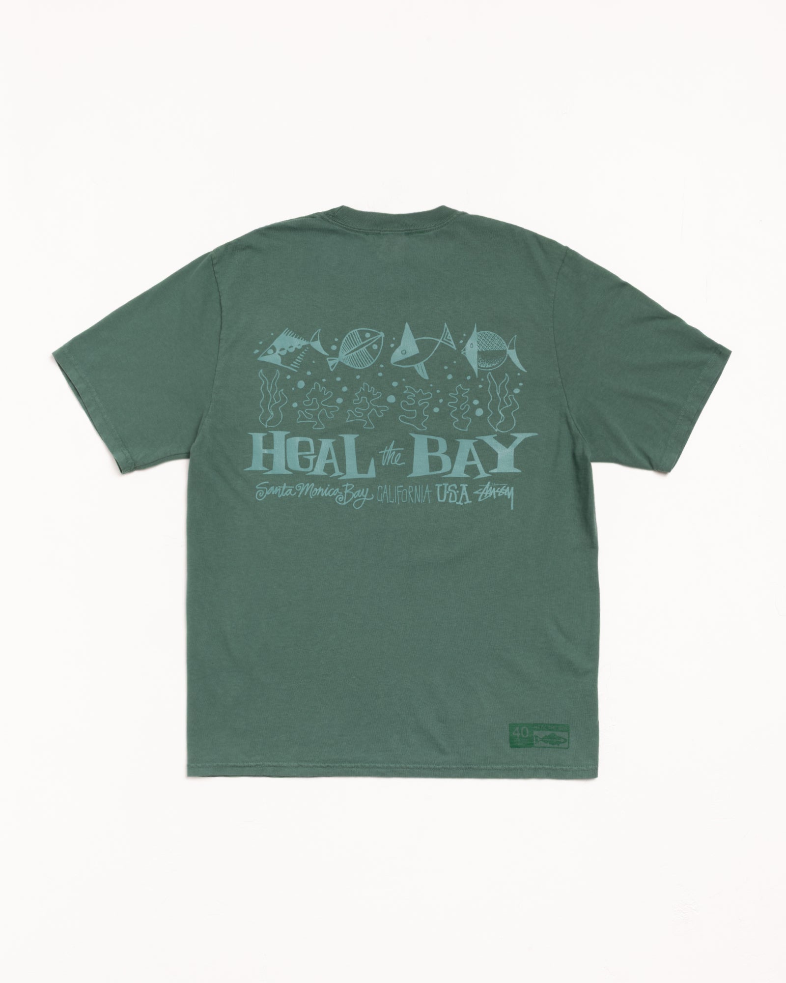 HEAL THE BAY 40 TEE PIGMENT DYED