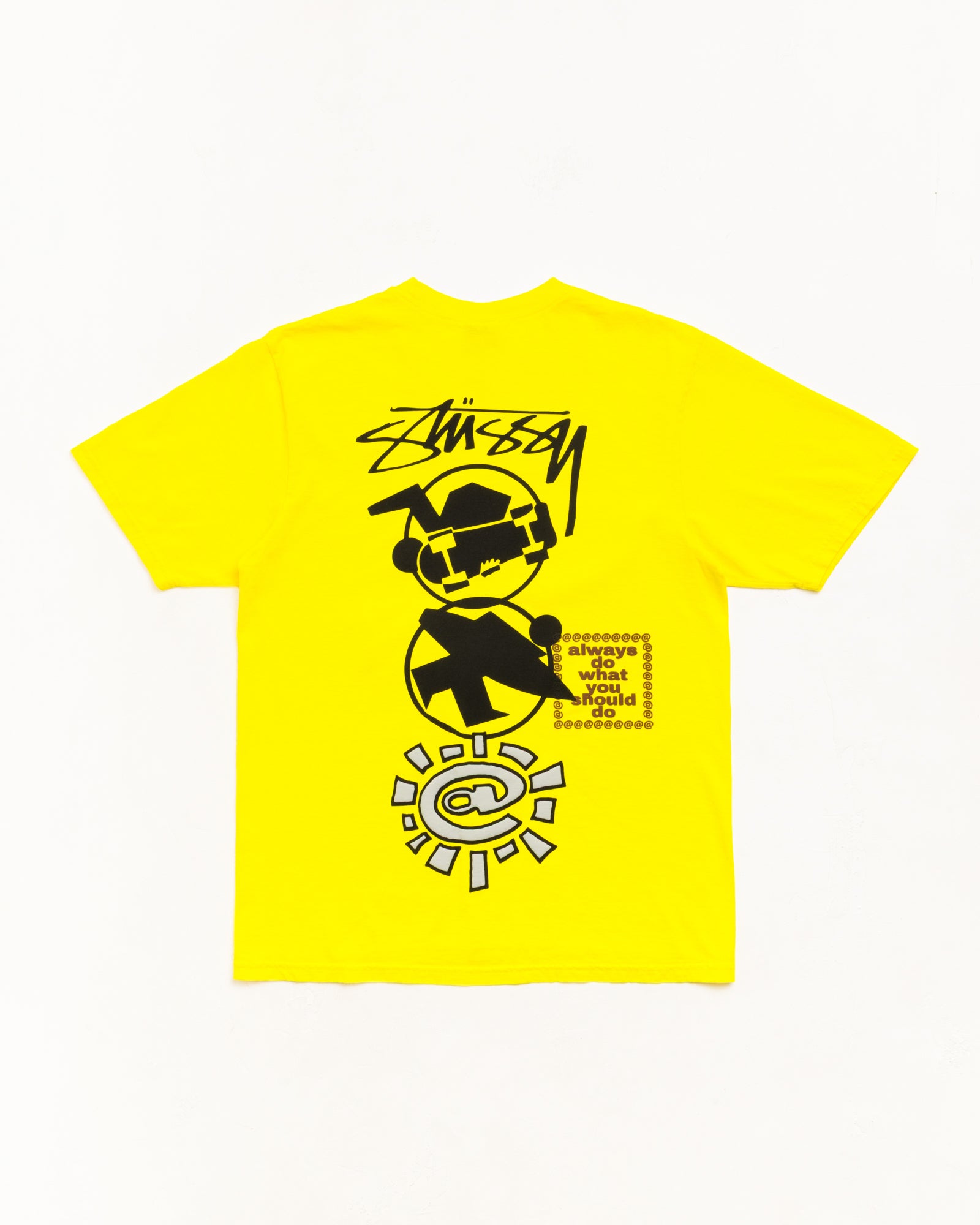 Stüssy Always Stack Tee T-shirt in Yellow