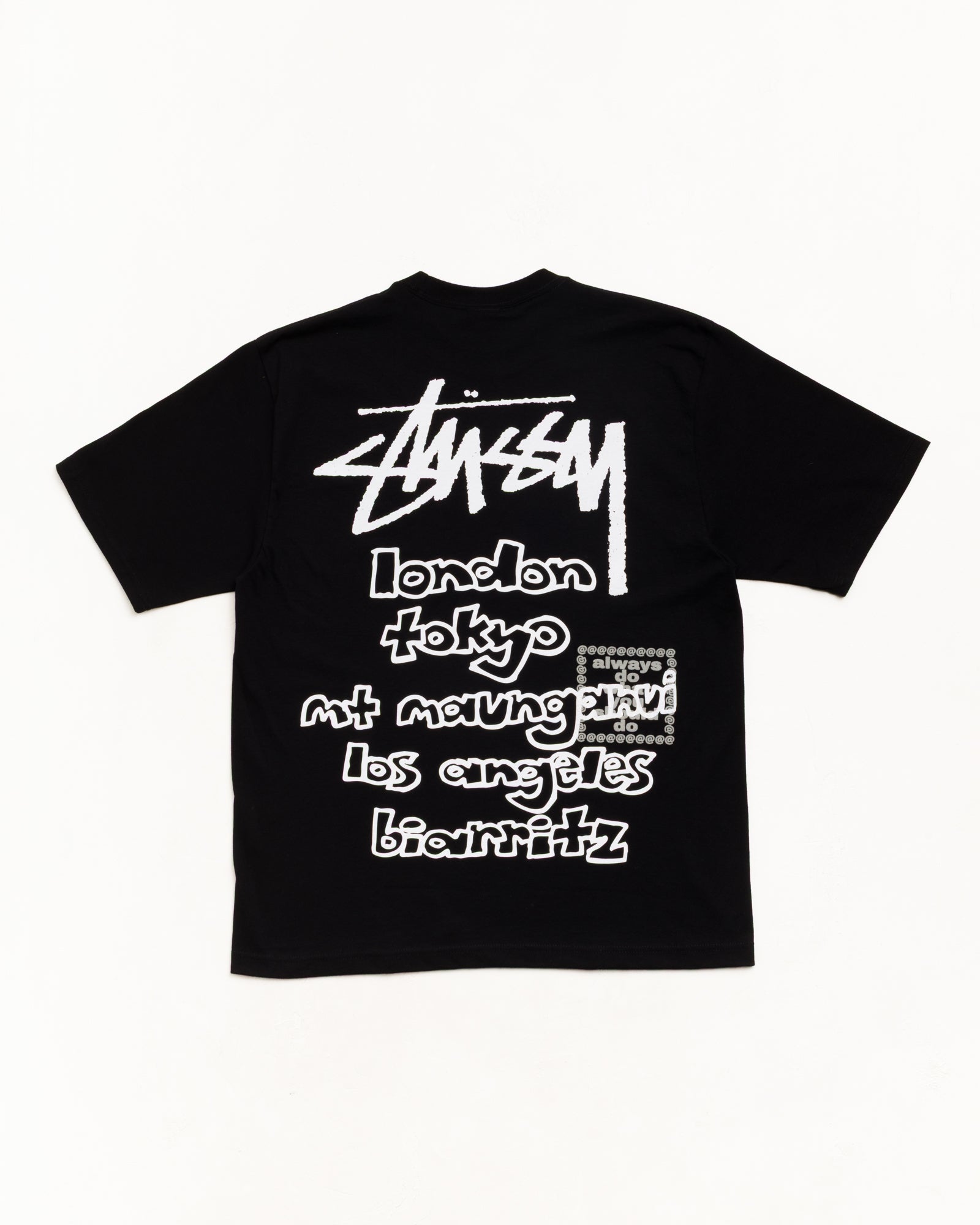 Stussy ブラック ネクタイ グラフィックプリント Stussy ブラック