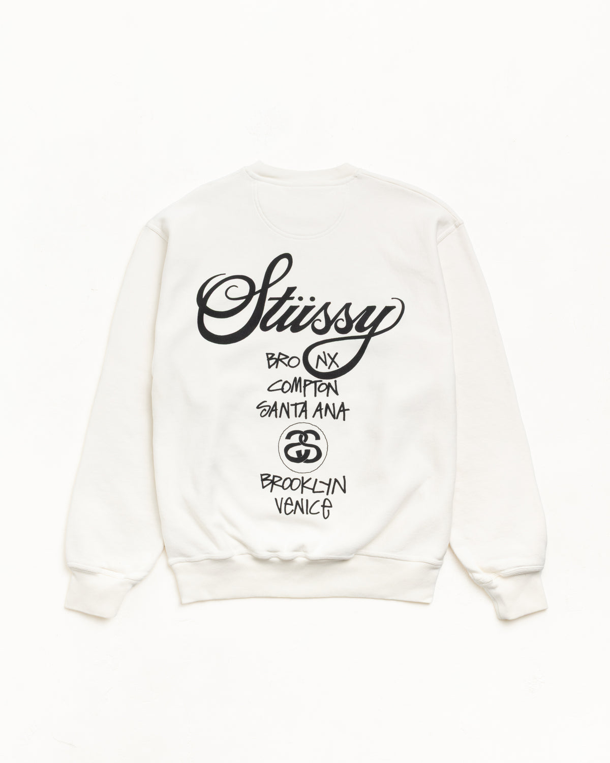 World Tour Crew Pigment Dyed – Natural | Sweats | Stüssy