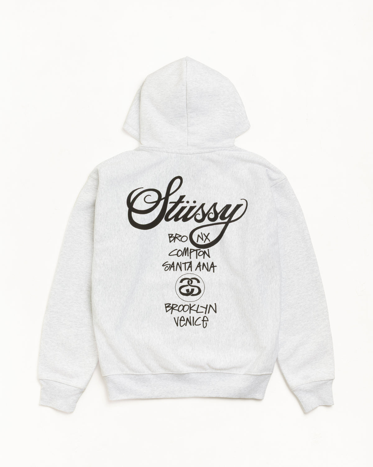 World Tour Hoodie – Ash Heather | Sweats | Stüssy