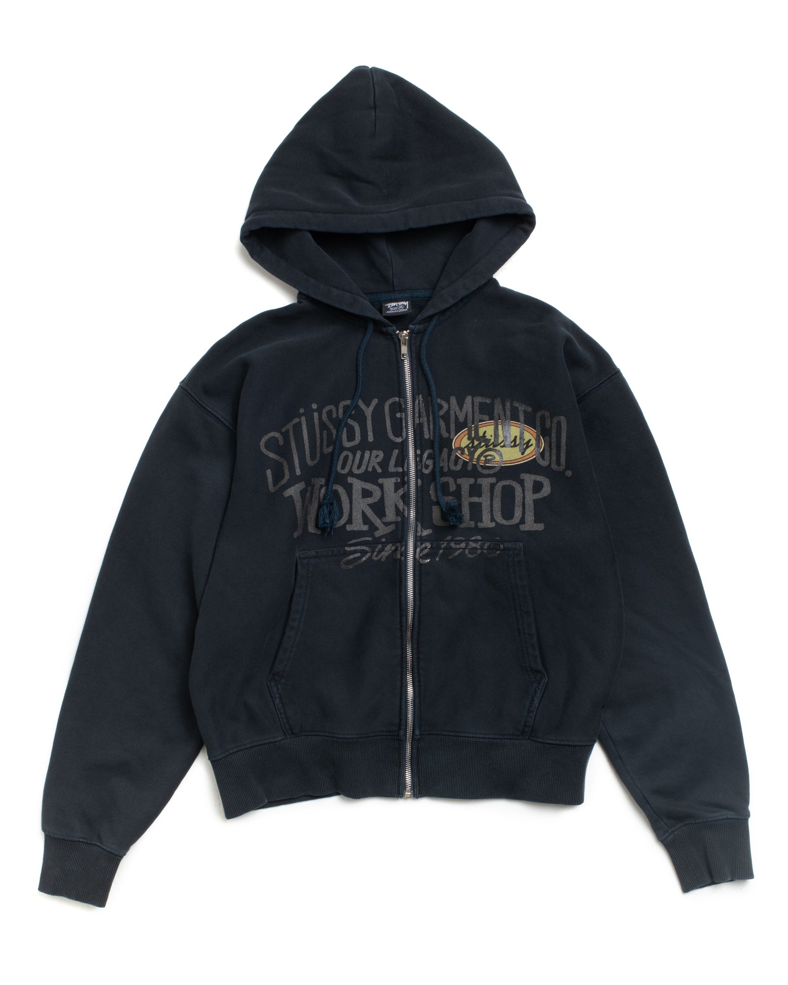 Our Legacy Oval Zip Hoodie in Overdyed