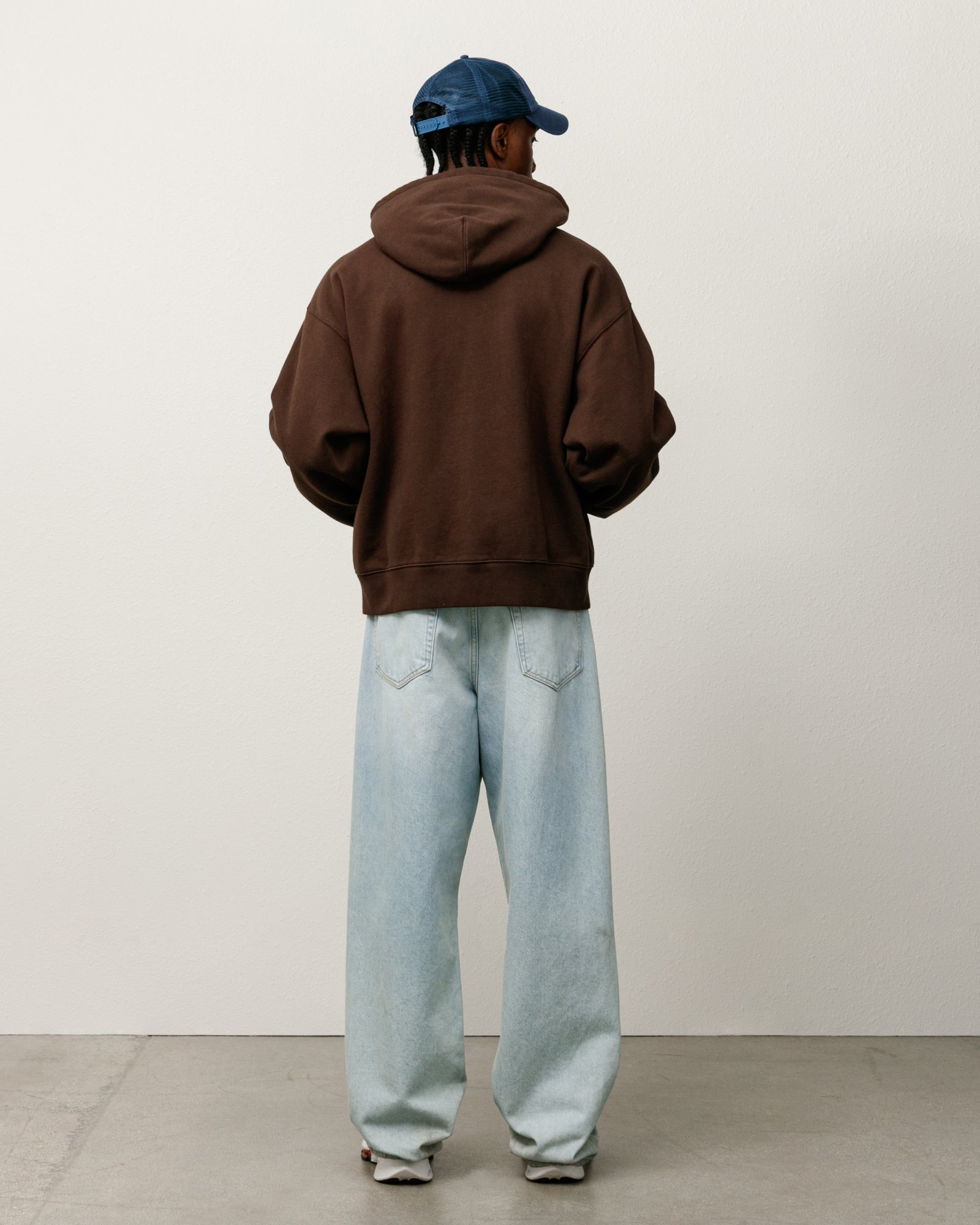 U Nrg F Fz Washed Flc Hdy Mens Long Sleeve In Dark Cinder