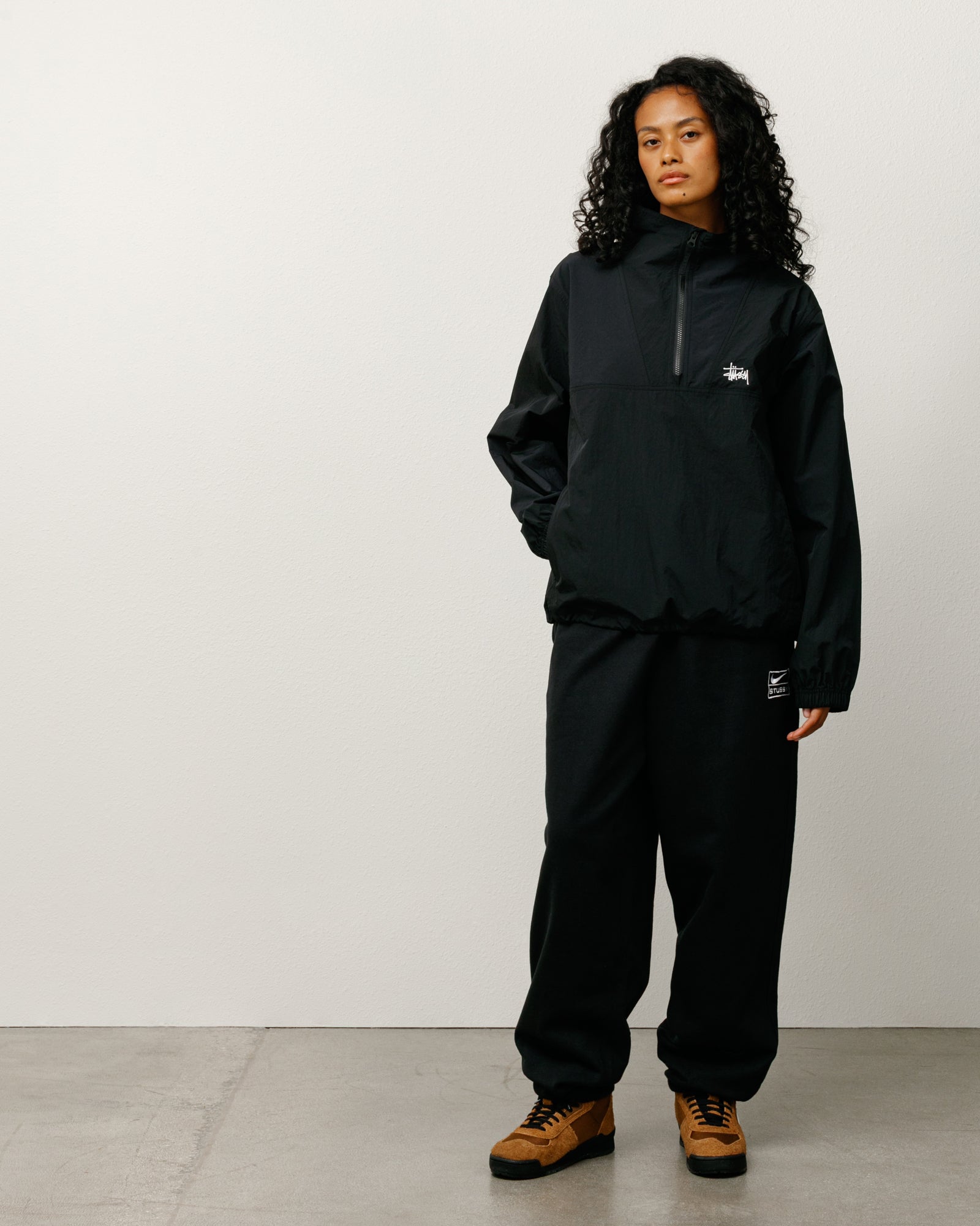 Stüssy & Nike Stone Washed Fleece Pant – Black | Bottoms