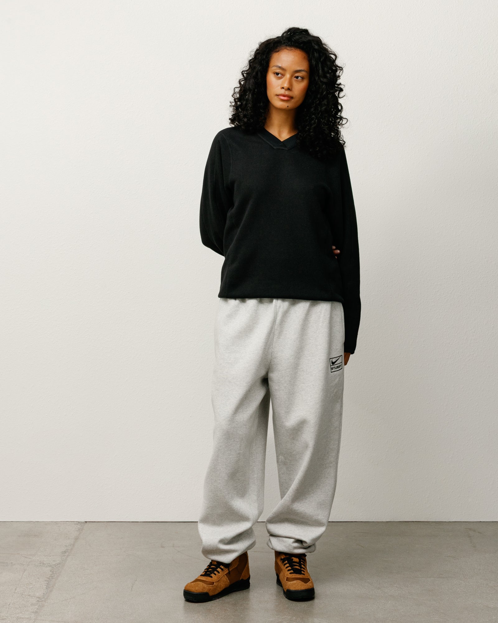 Stussy Nike Fleece Thermal Black Sサイズ