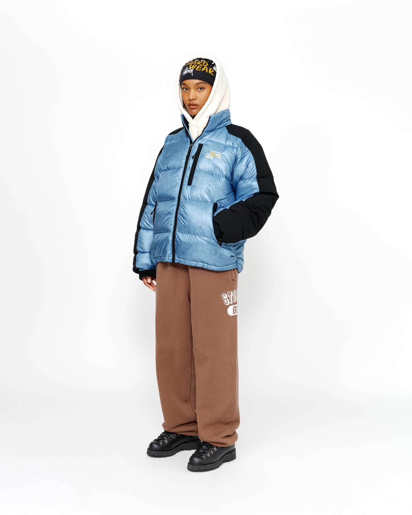 Stüssy & Mountain Hardwear Subzero™ Down Jacket in nitric blue  