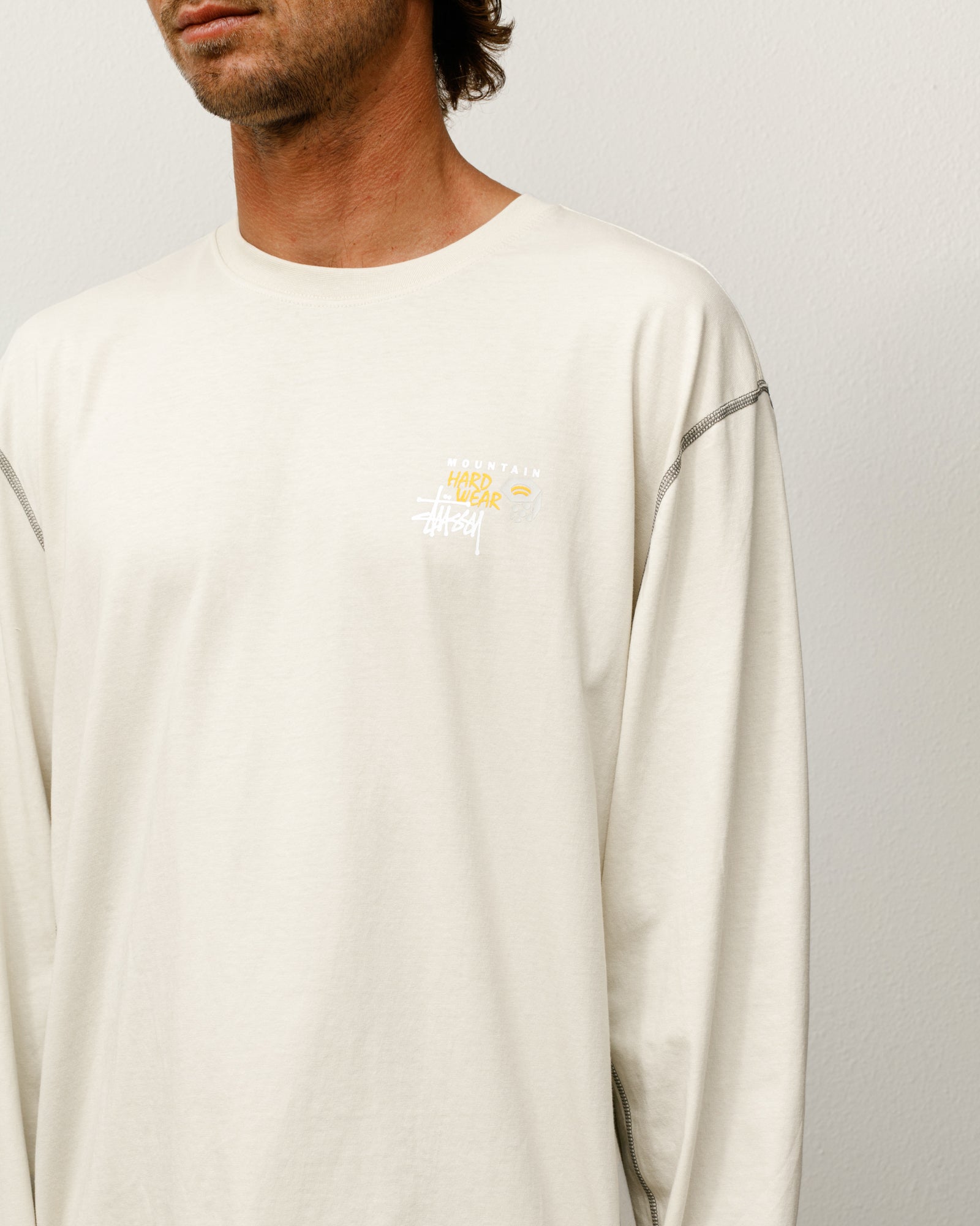 トップス Stussy x Mountain Hardwear LS Tee Stone Stüssy & Mountain Hardwear Ls Tee – Stone | Tees | Stüssy