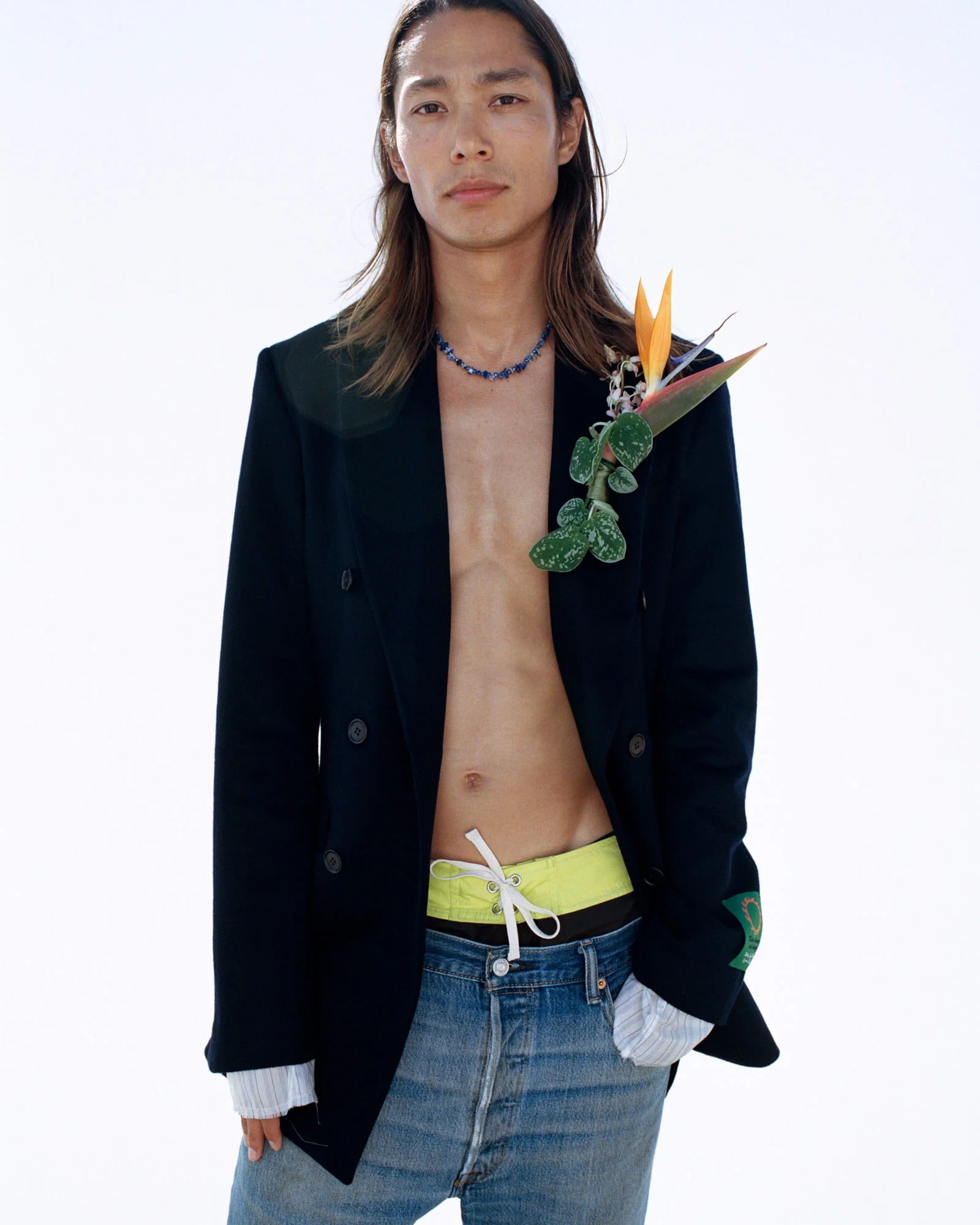 パンツ Stussy x Wales Bonner Studded Jean 36 Stussy x Wales Bonner Studded Jean Washed Blue Men's - FW25 - US