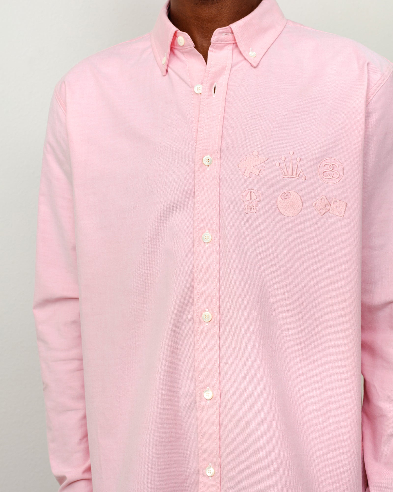 Junya Button Down Shirt – Pink | Tops & Shirts | Stüssy