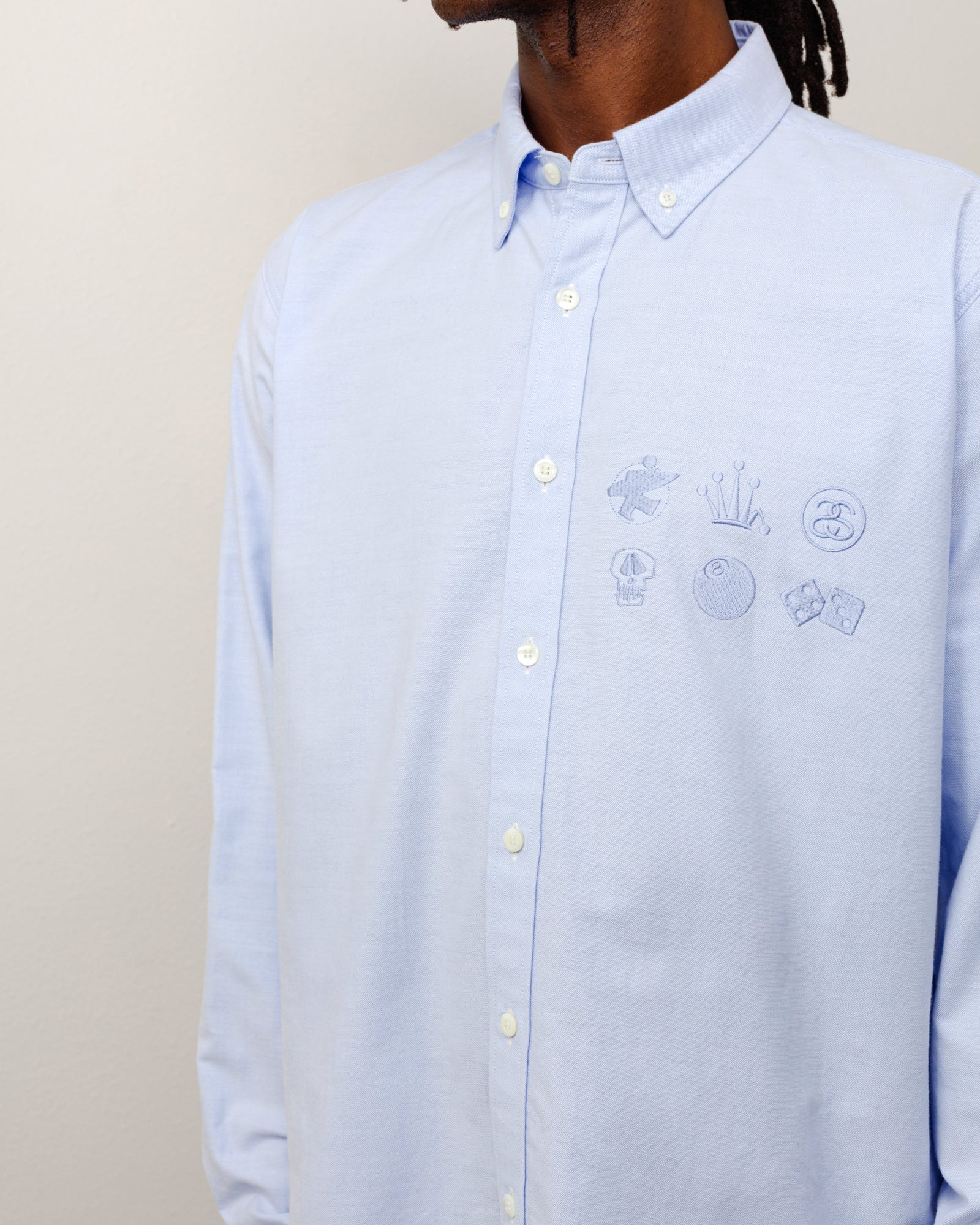 Junya Button Down Shirt – Saxe Blue | Tops & Shirts | Stüssy