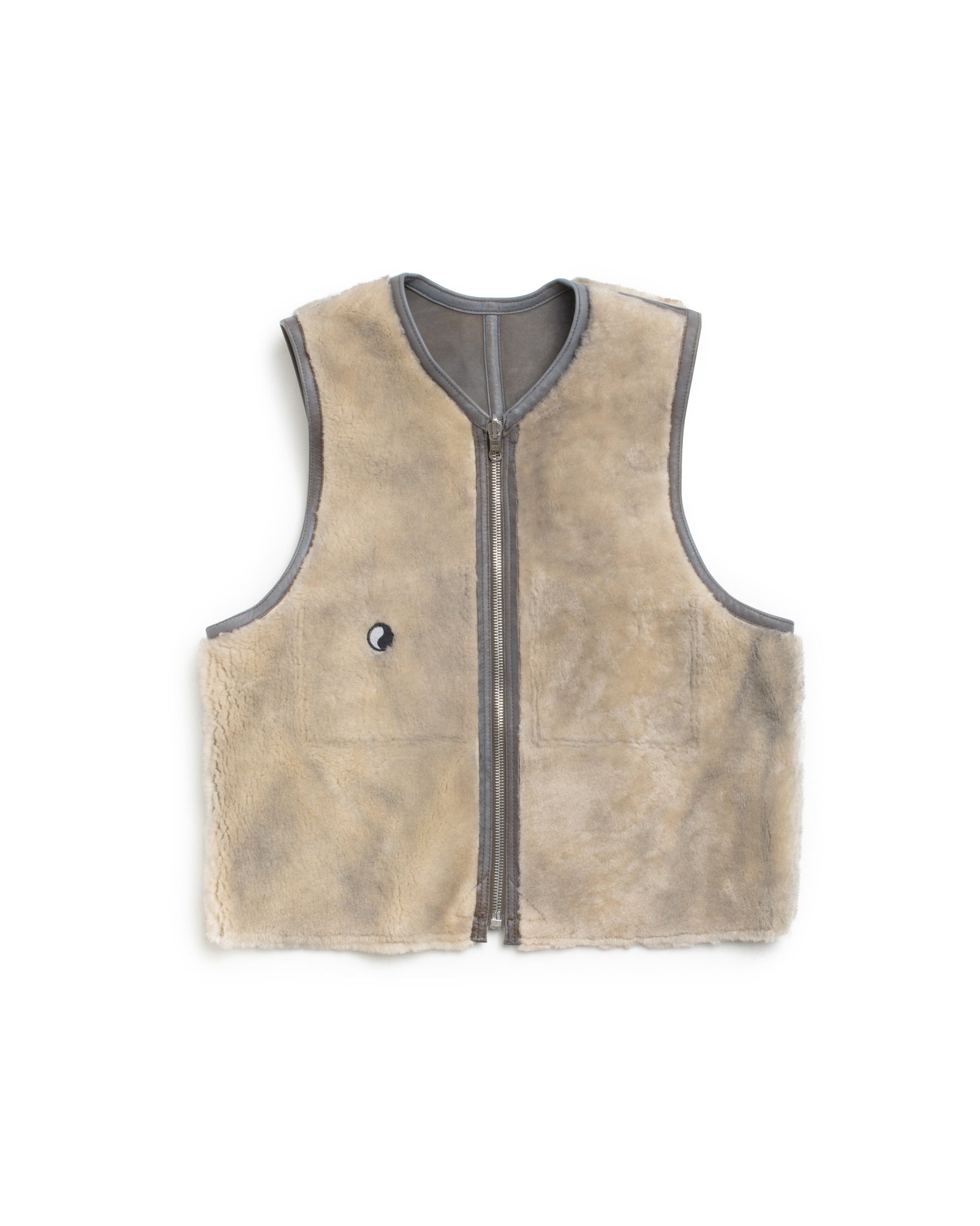 Our Legacy Reversible Shearling Vest – Overdyed | Outerwear | Stüssy