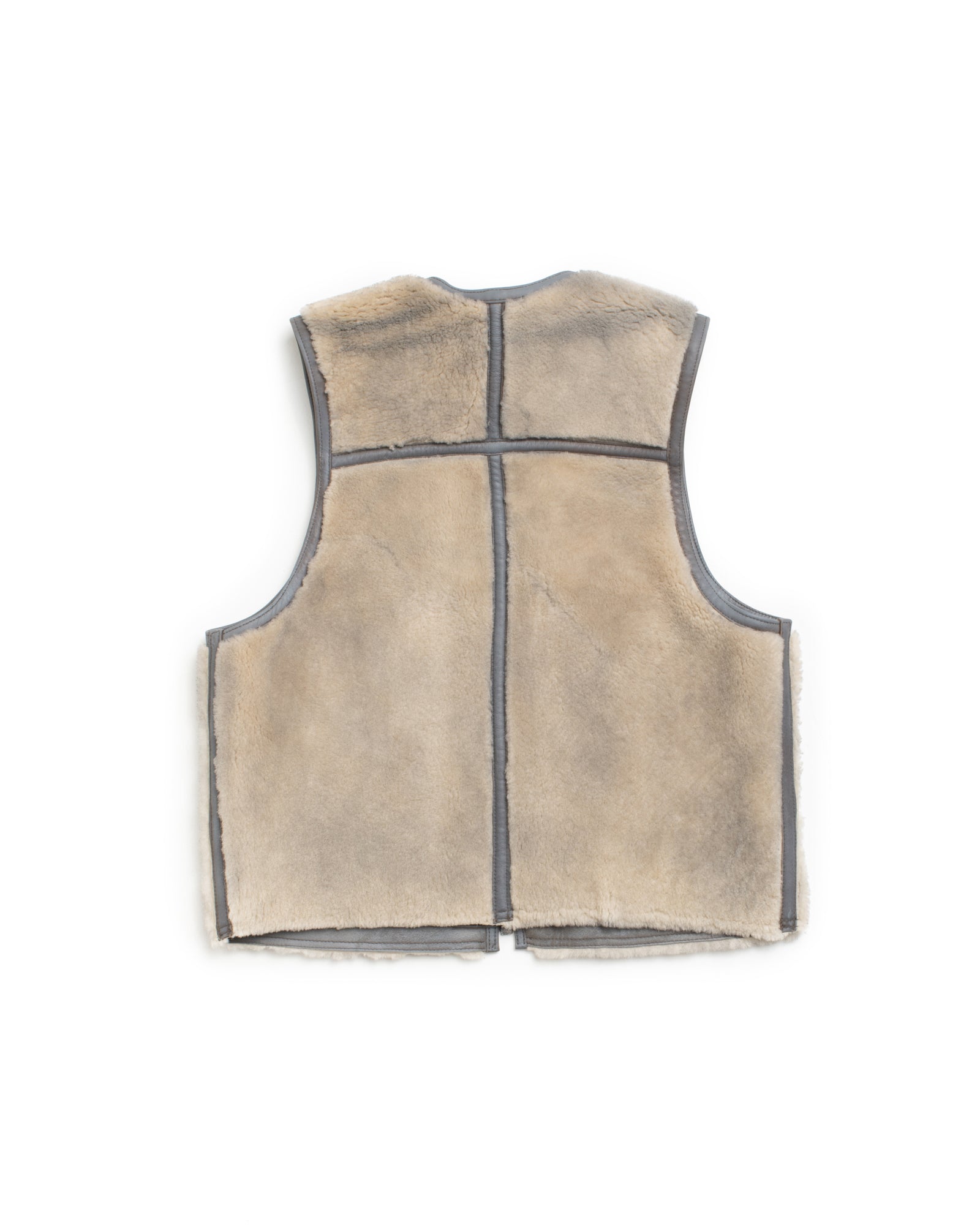 Our Legacy Reversible Shearling Vest in Overdyed
