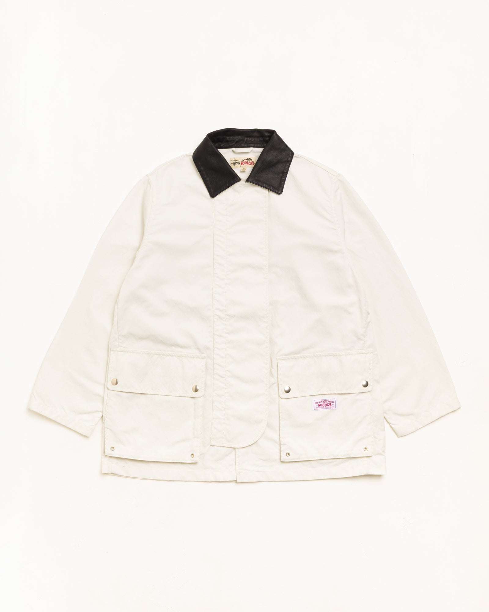 Fireman Jacket Unisex Long Sleeve In Bone | hero:main:collection:new-arrivals-b,new-arrivals,shirts,tops-shirts,all,tees,outerwear,denim,knits,accessories,sunglasses,hoodies,sweats,mens-hoodies-sweatshirts,shorts,pants,bottoms,crew-sweats,zip-ups,swim,sweatpants,graphics,lazy-tees,swim,basic-9twenty,button-ups,shorts,cargos,denim-jeans,bottoms,bags,belts,wearables,gear,footwear,button-ups,basic-tops,jerseys,big-ol,classics,slim,jackets,all, | product-card-slider
