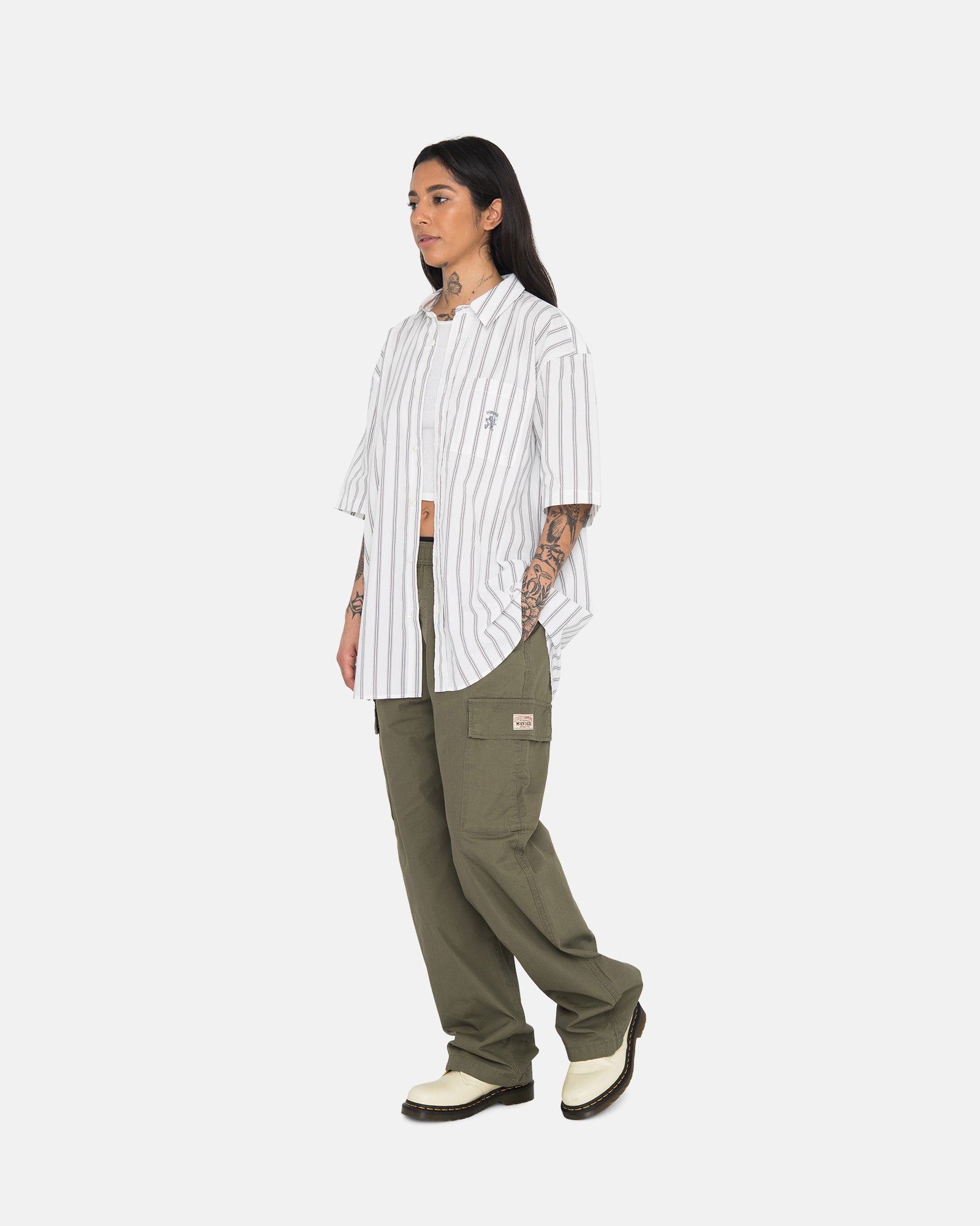 Boxy Striped Ss Shirt - Unisex Tops & Shirts | Stüssy