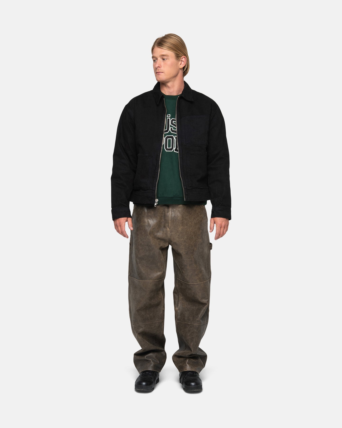 Zip Work Jacket Overdyed - Unisex Jackets & Outerwear | Stüssy