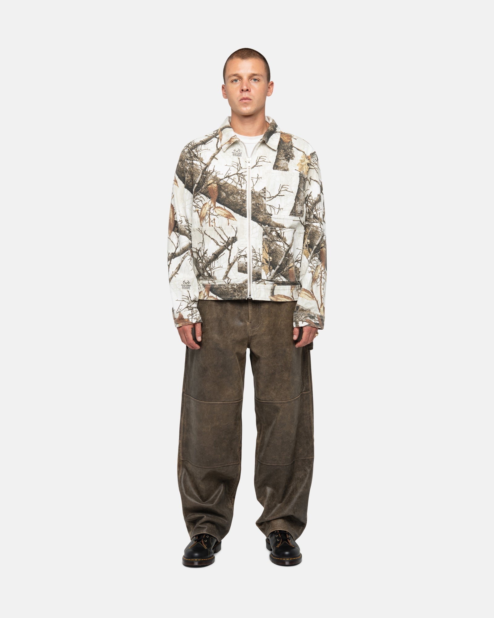 stussy realtree edge zip work jacket