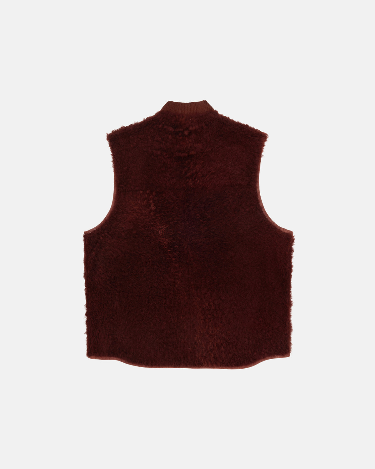 Reversible Shearling Workgear Vest in burgundy – Stüssy
