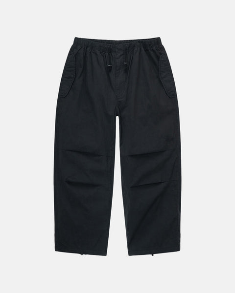 STÜSSY NYCO OVER TROUSERS BLACK PANTS