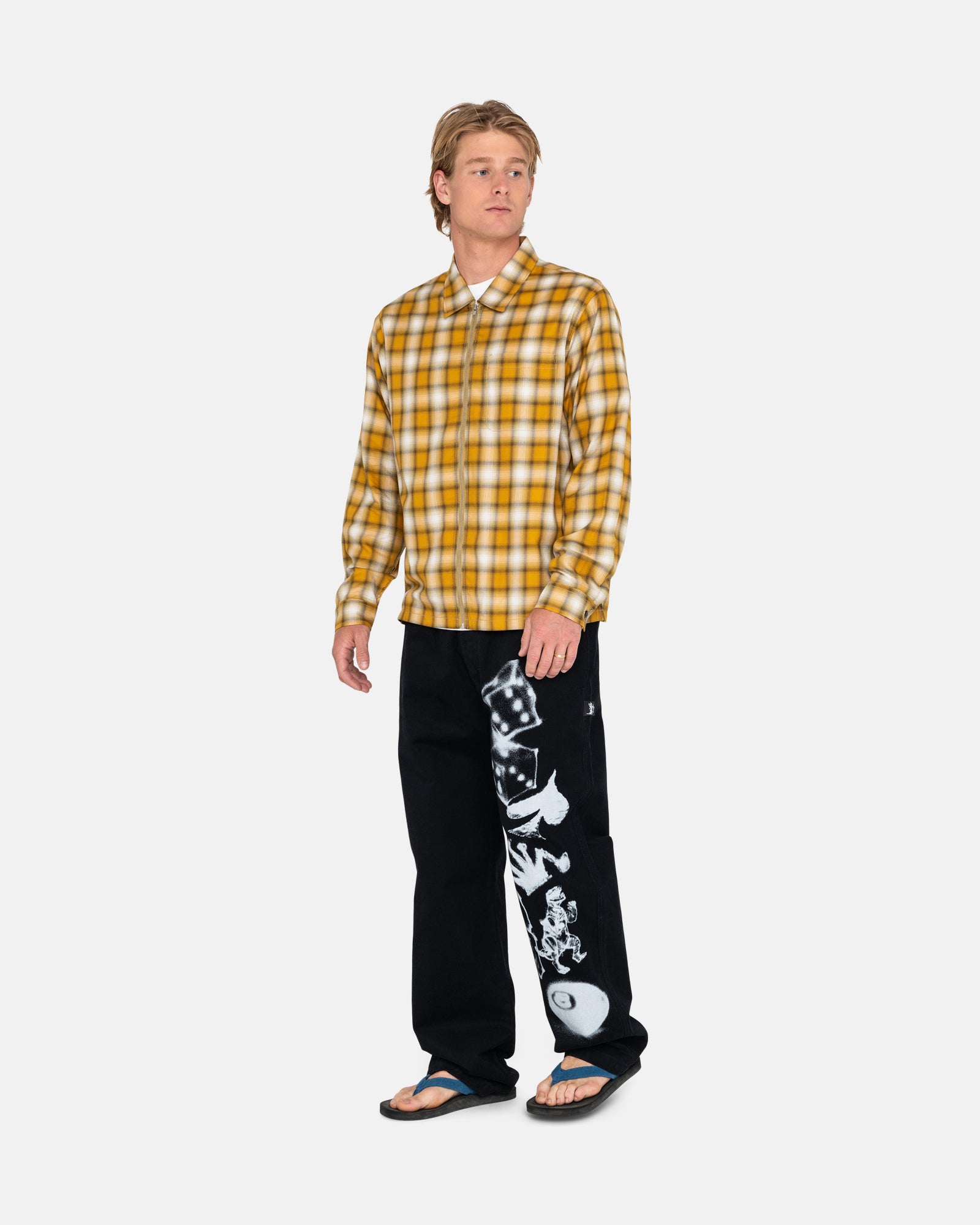 stussy 23ss AIRBRUSH ICON BEACH PANT XL-