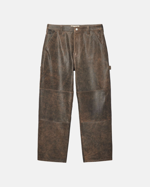WORK PANT DISTRESSED LEATHER
