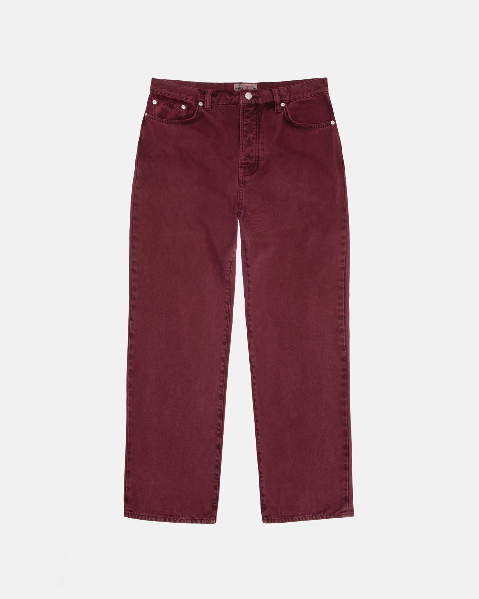 STÜSSY CLASSIC JEAN WASHED CANVAS WINE PANTS