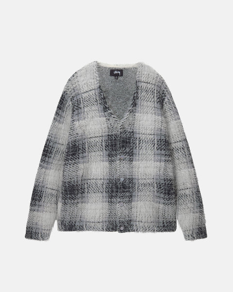 stussy Hairy Plaid Cardigan 22fw