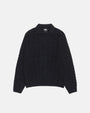 OPEN KNIT COLLARED SWEATER