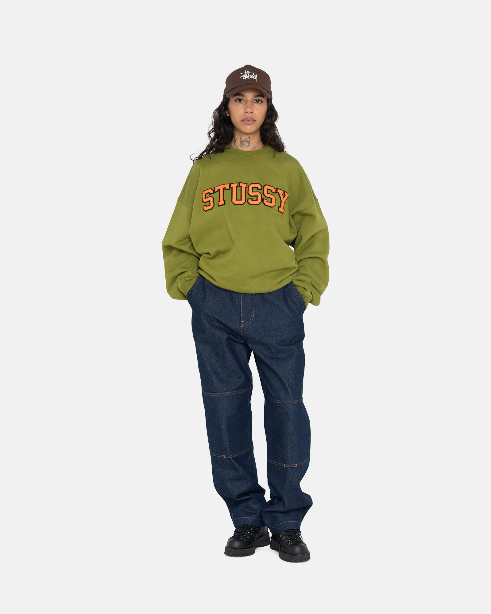 Stussy Relaxed Oversized Crew Sweat XL-