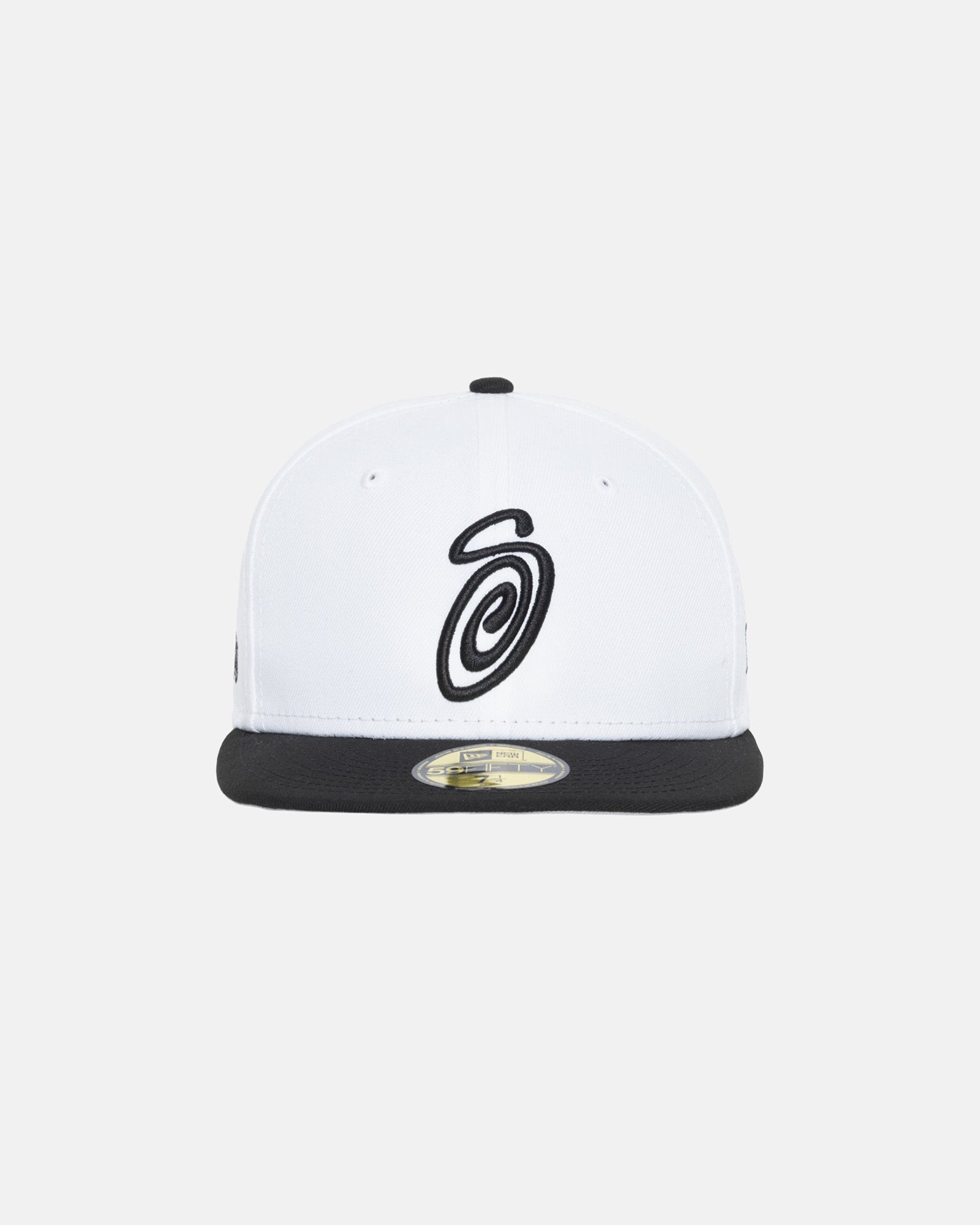 STÜSSY NEW ERA 59FIFTY CURLY S WHITE/BLACK ACCESSORY