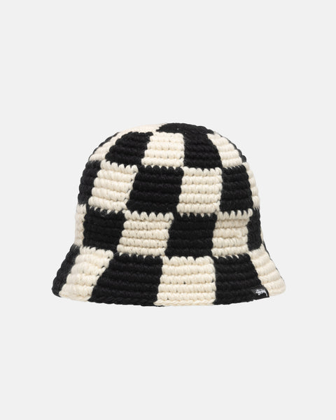 Bucket Hat Checker Knit - Unisex Headwear | Stüssy