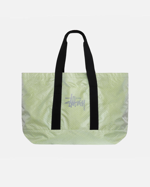 STÜSSY RIPSTOP OVERLAY EXTRA LARGE TOTE BAG LIME ACCESSORY