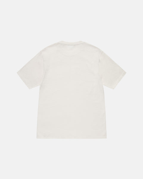 STÜSSY SMALL STOCK TEE PIGMENT DYED NATURAL SHORTSLEEVE