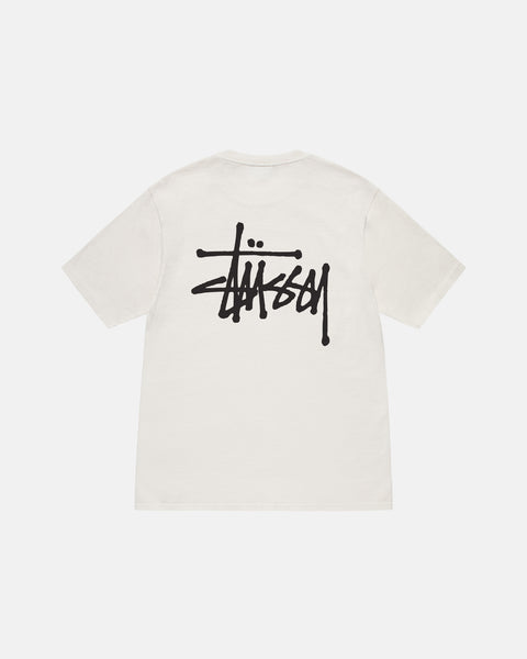 Basic Stüssy Tee Pigment Dyed in natural – Stüssy