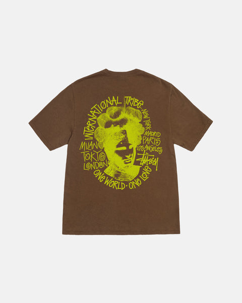 CAMELOT TEE PIGMENT DYED BROWN SHORTSLEEVE