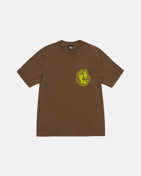 CAMELOT TEE PIGMENT DYED BROWN SHORTSLEEVE