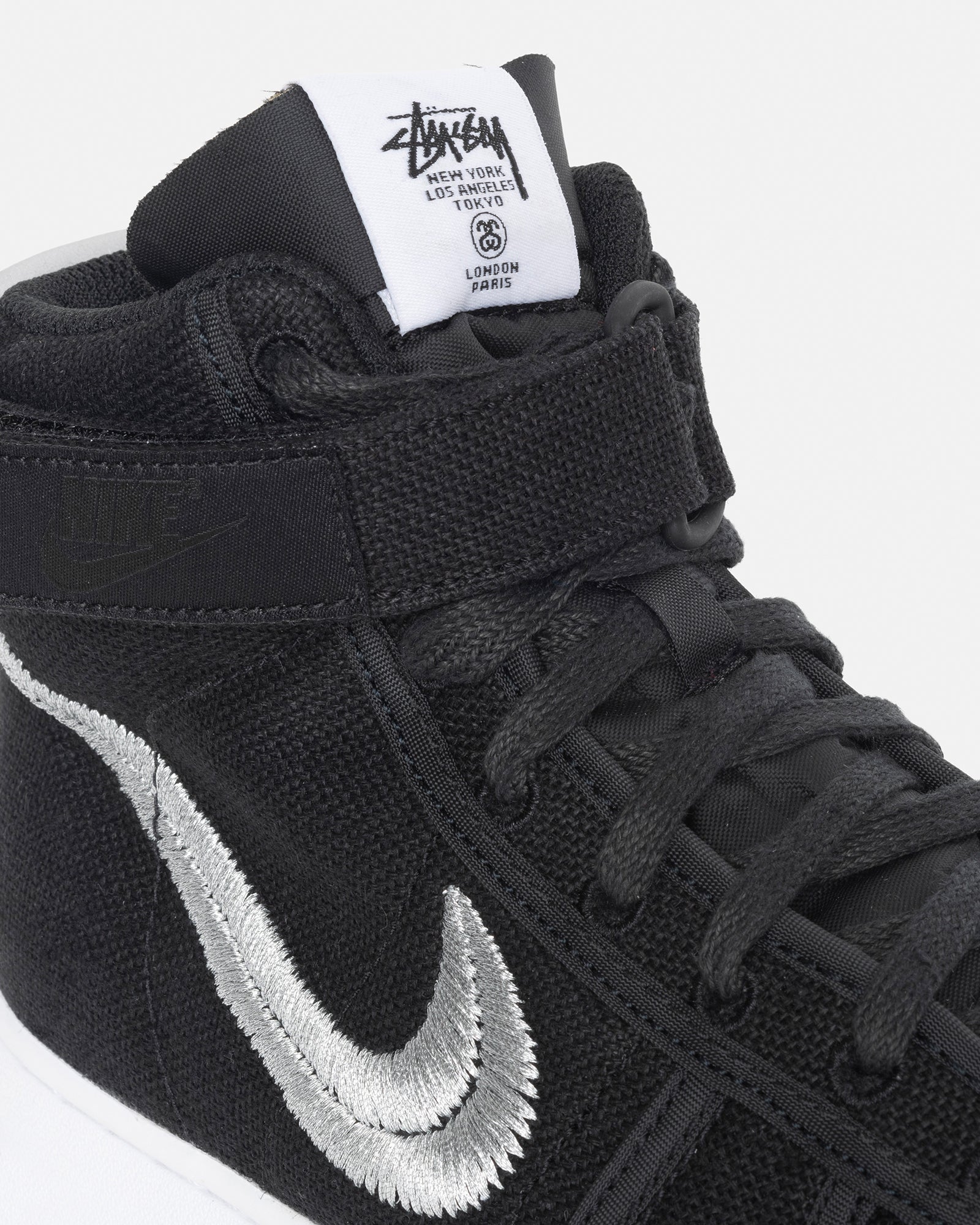 Stussy × Nike Vandal High Black 30cm